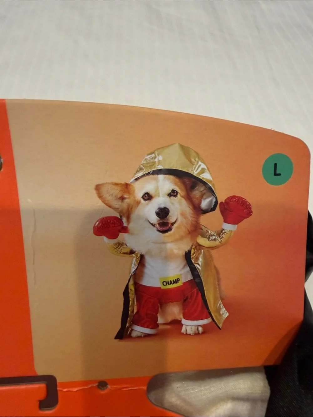 🥊🏆 NWT Boxing Champ Halloween Dog Costume - Lg - Boots and Barkley 🥊🏆